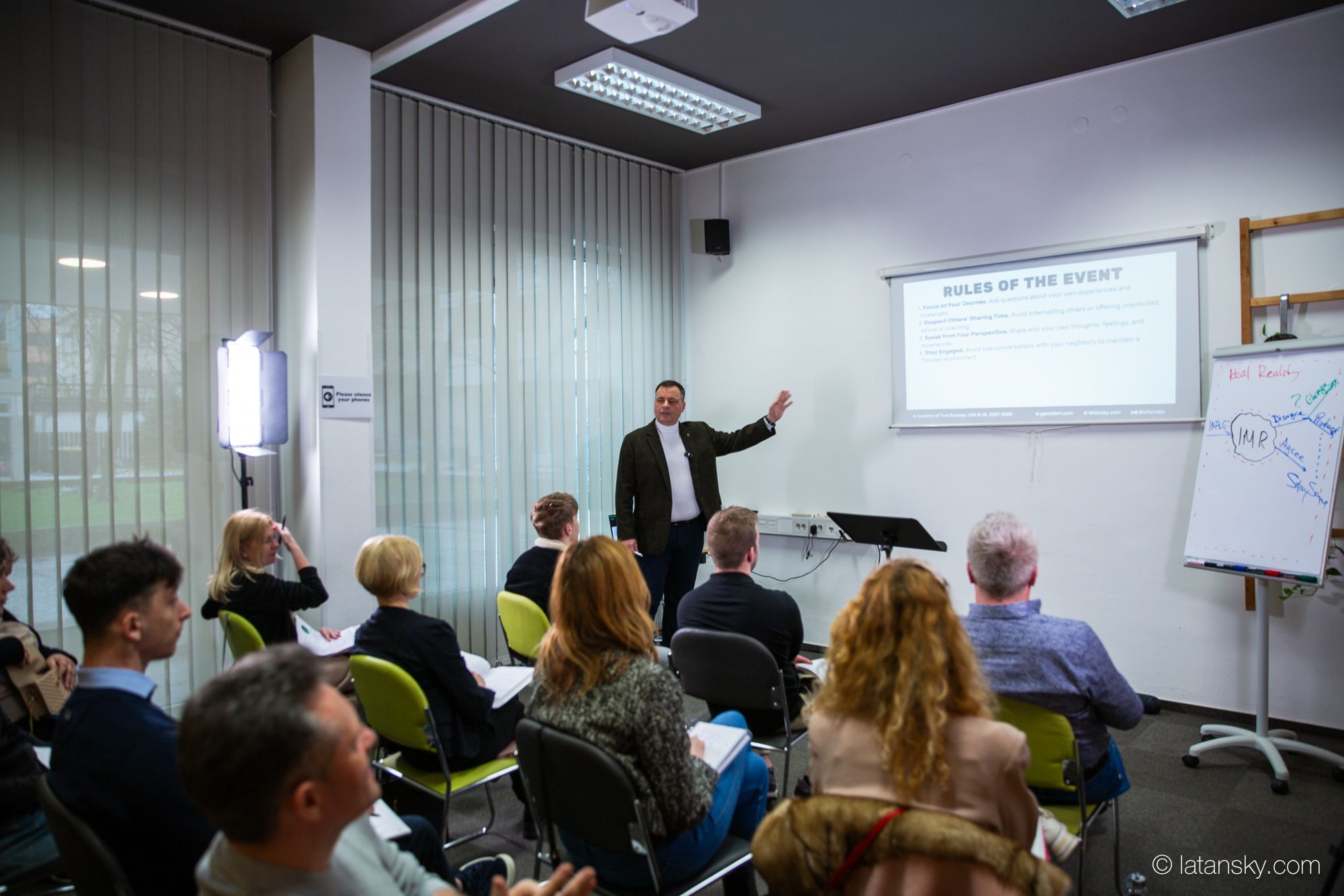 Mykola Latansky leitet eine Live-Masterclass